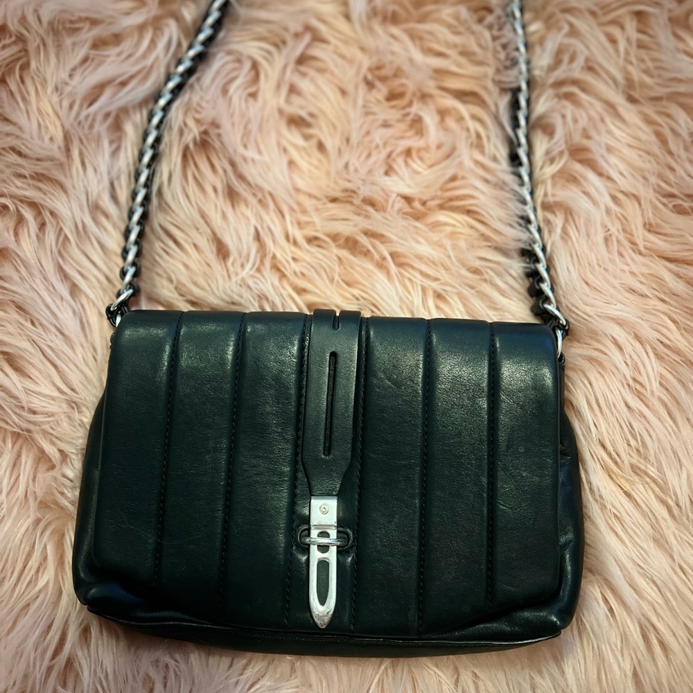 Rag and Bone black leather crossbody bag
